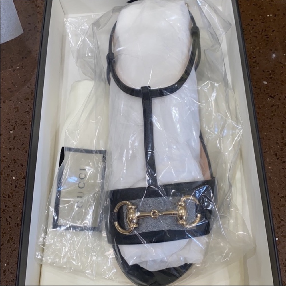 Gucci Horsebit T-Strap Sandals NWT